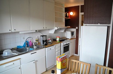 Gammalt kök före renovering